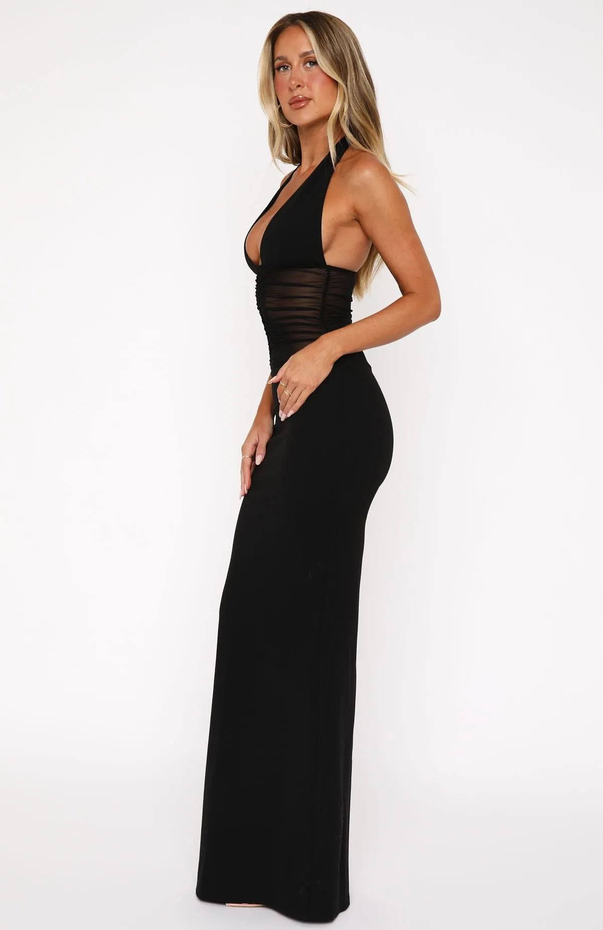 All My Love Maxi Dress Black GarmentWashedFinish