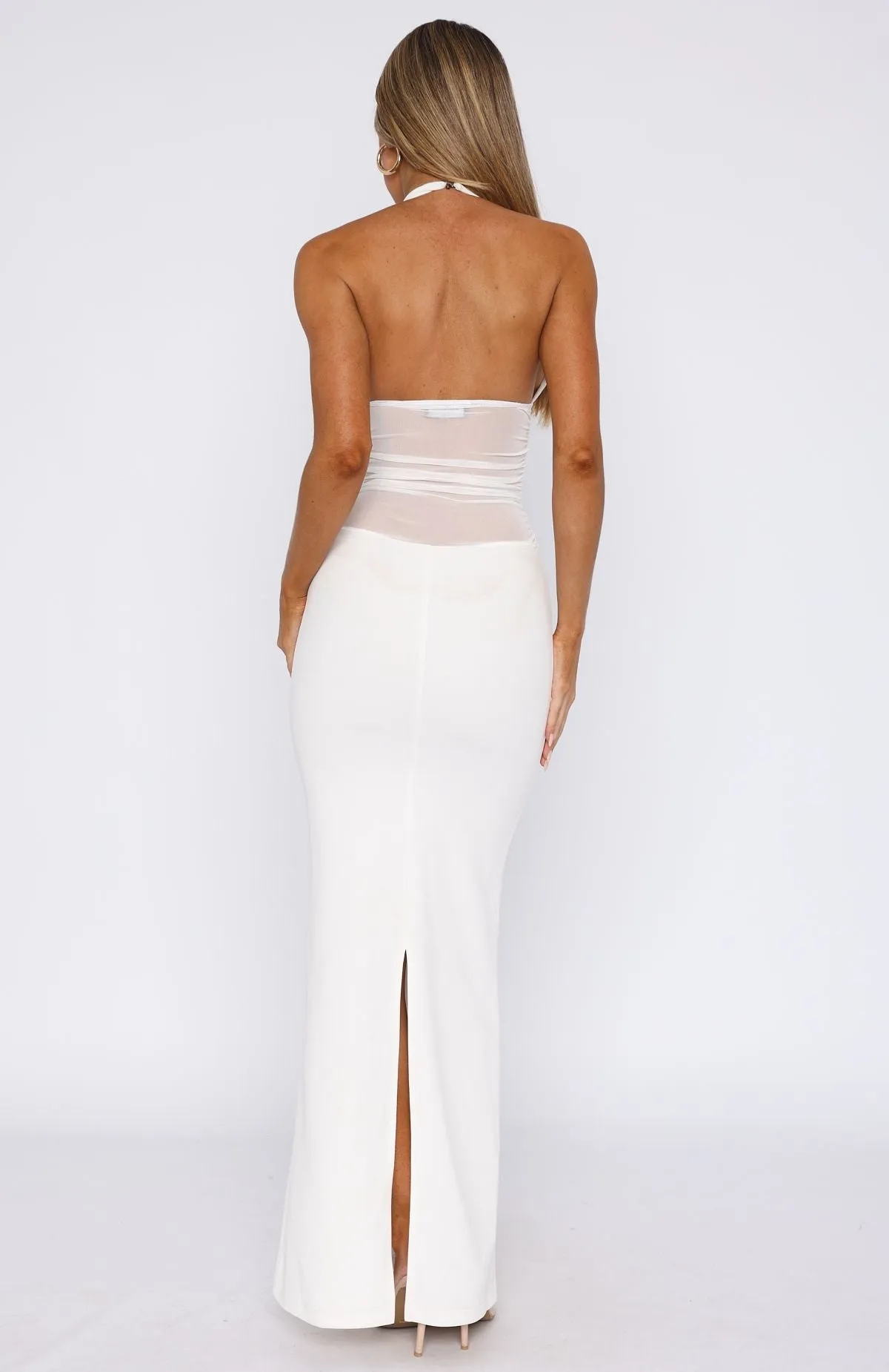 All My Love Maxi Dress White AthleticInspired Cozy Knit