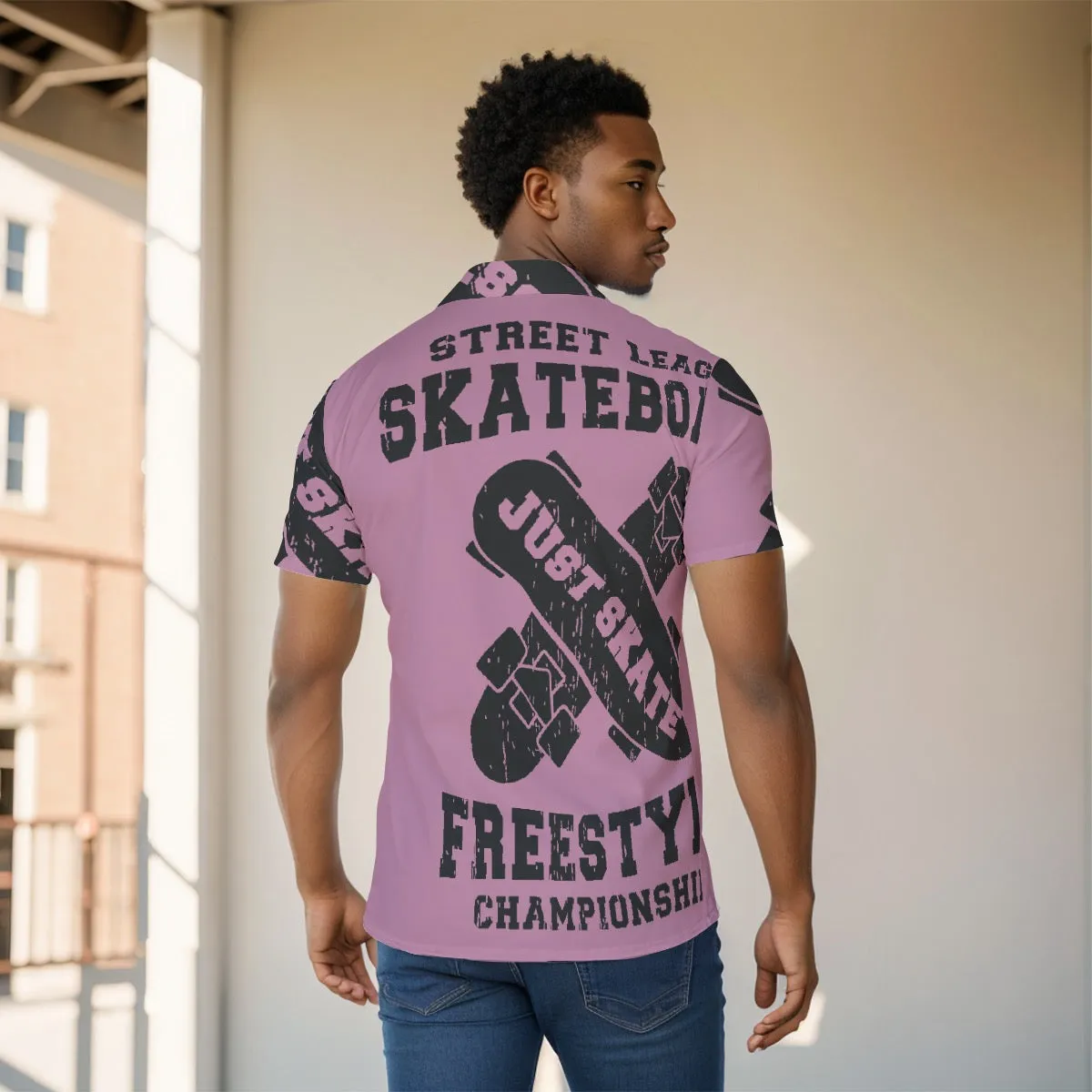 All-Over Print Men's Shirt J 47 skater shirt