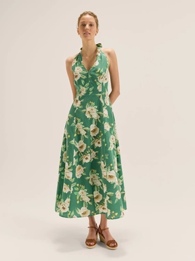 Peony Halter Dress Minimal Comfort