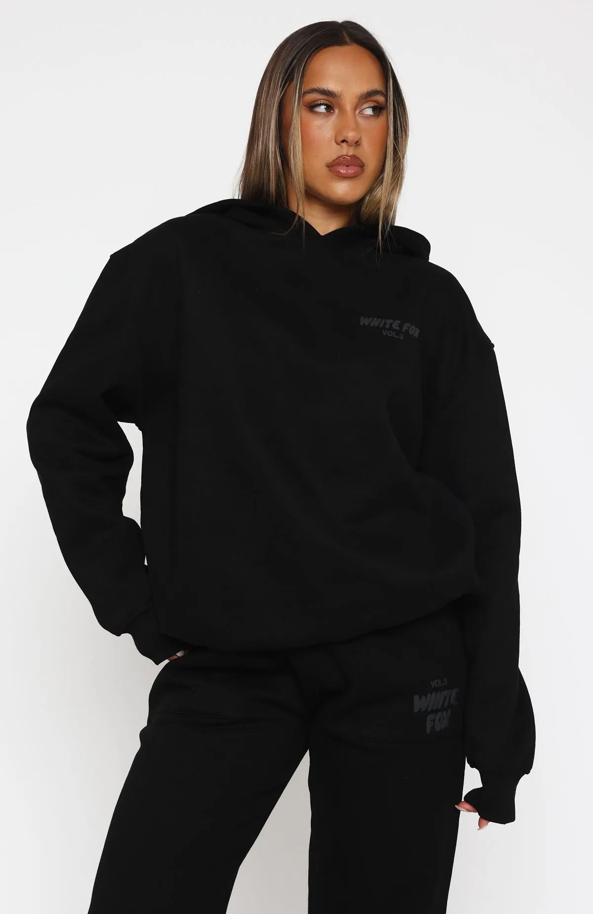 Offstage Hoodie Onyx Layered Look Outer Comfort