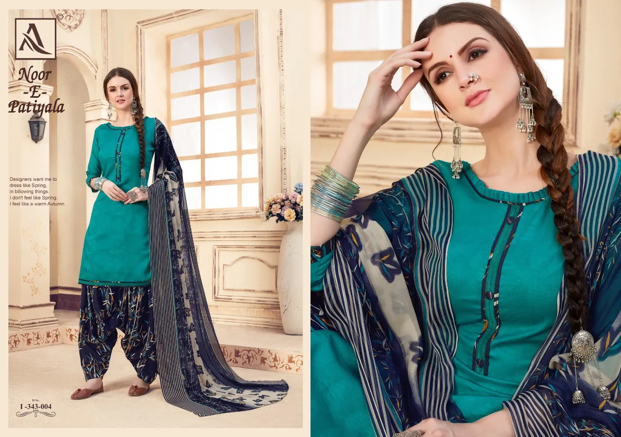 Alok Suit Noor E Patiyala Zam Jacquard Printed Salwar Kameez