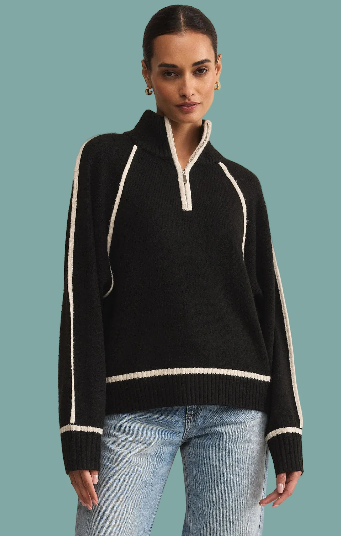 Fresh Look Mood Wear Alps Half Zip Sweater