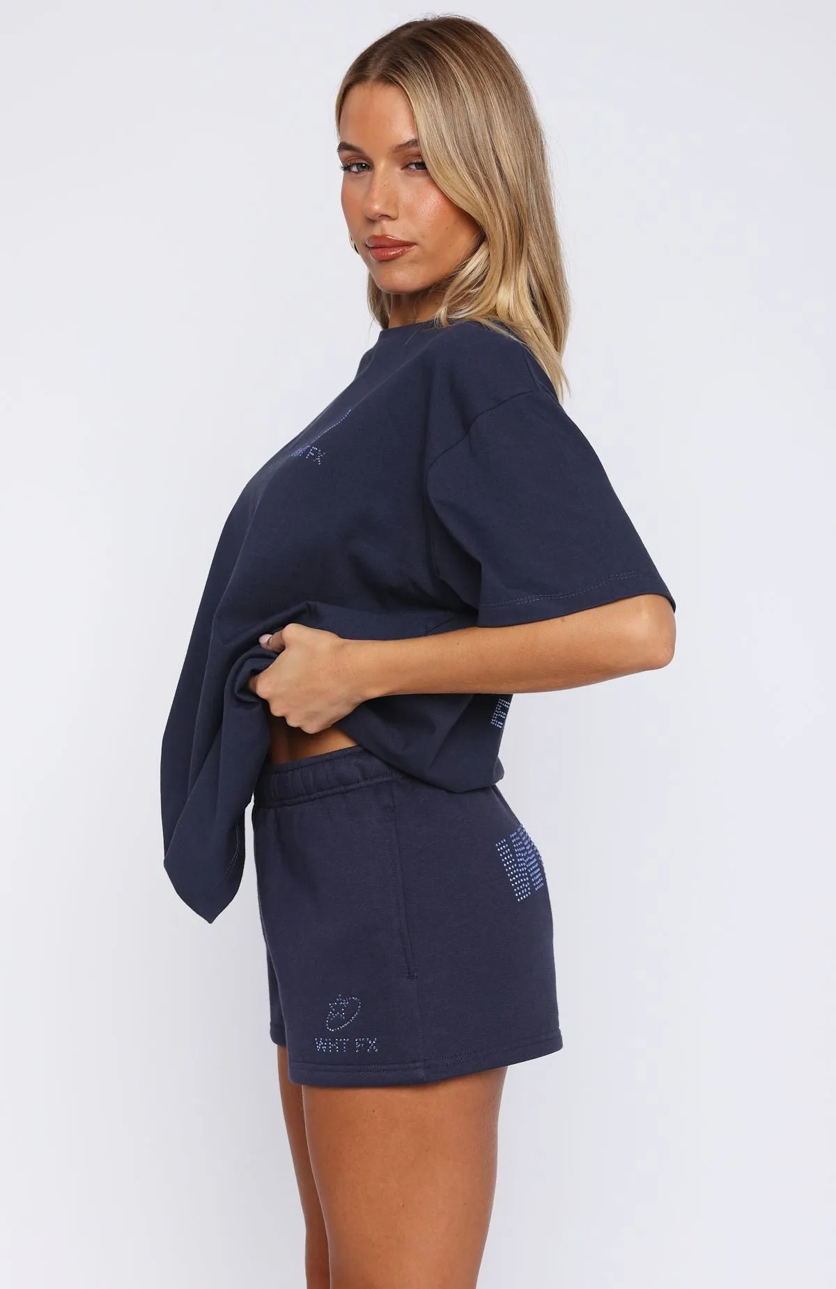 Always Shining Lounge Shorts Navy Warm Layers Everyday Pair