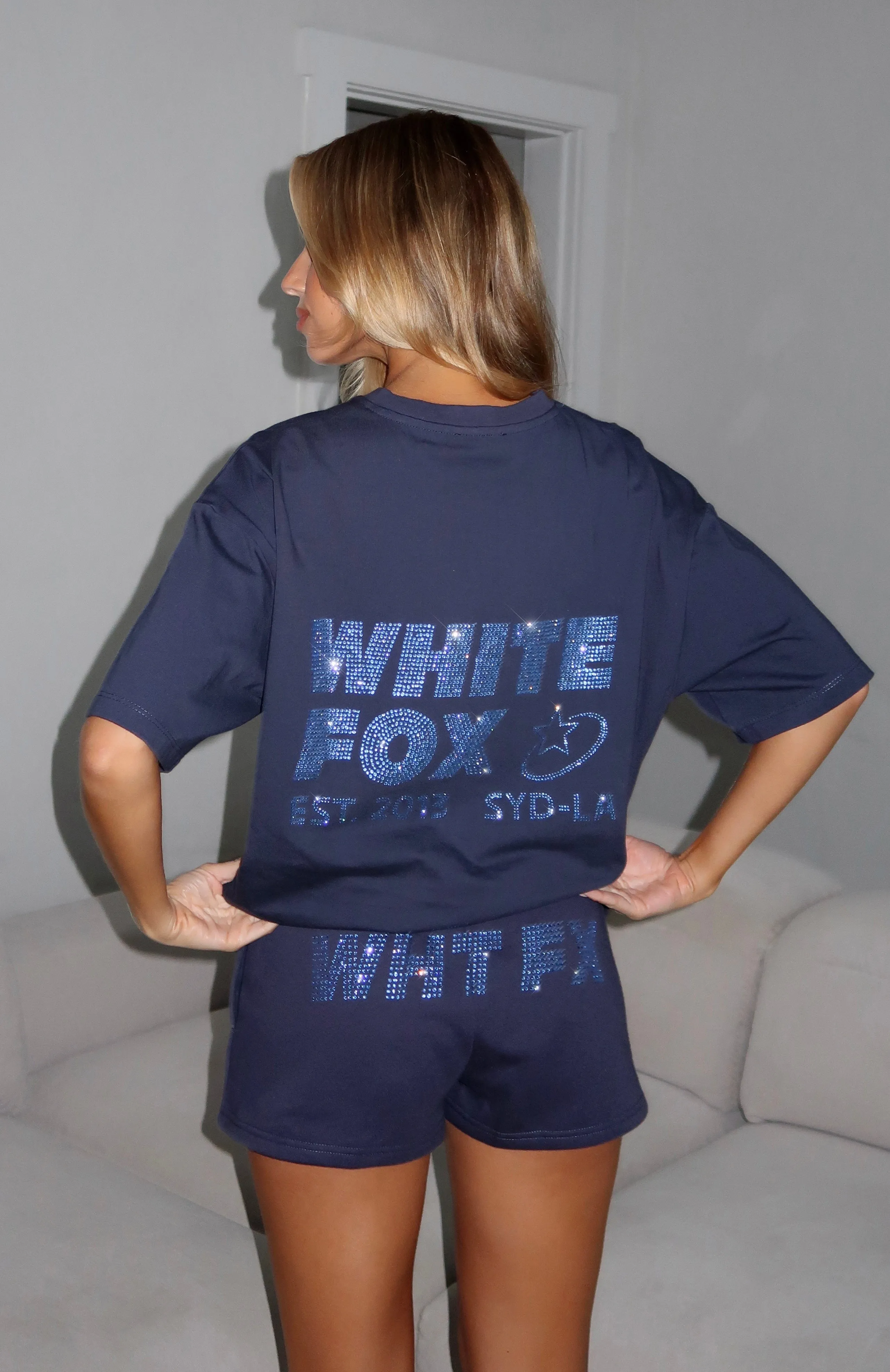 Always Shining Lounge Shorts Navy Mood Wear Modern Comfort