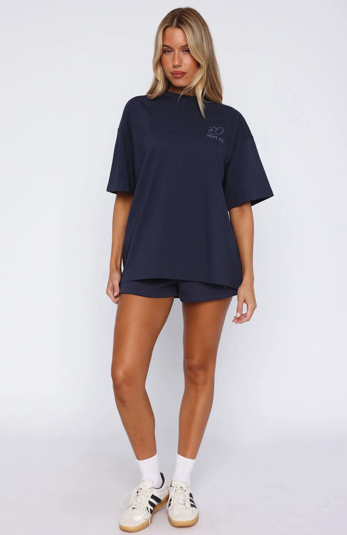Breathable Yarn Always Shining Lounge Shorts Navy