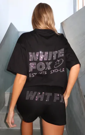 Sustainable Manufacturing Always Shining Oversized Tee Black