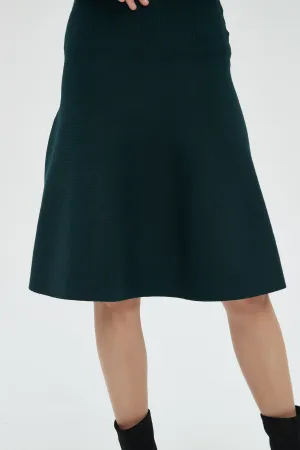 AMAZING  MM SKIRT - HUNTER GREEN Elegant Look