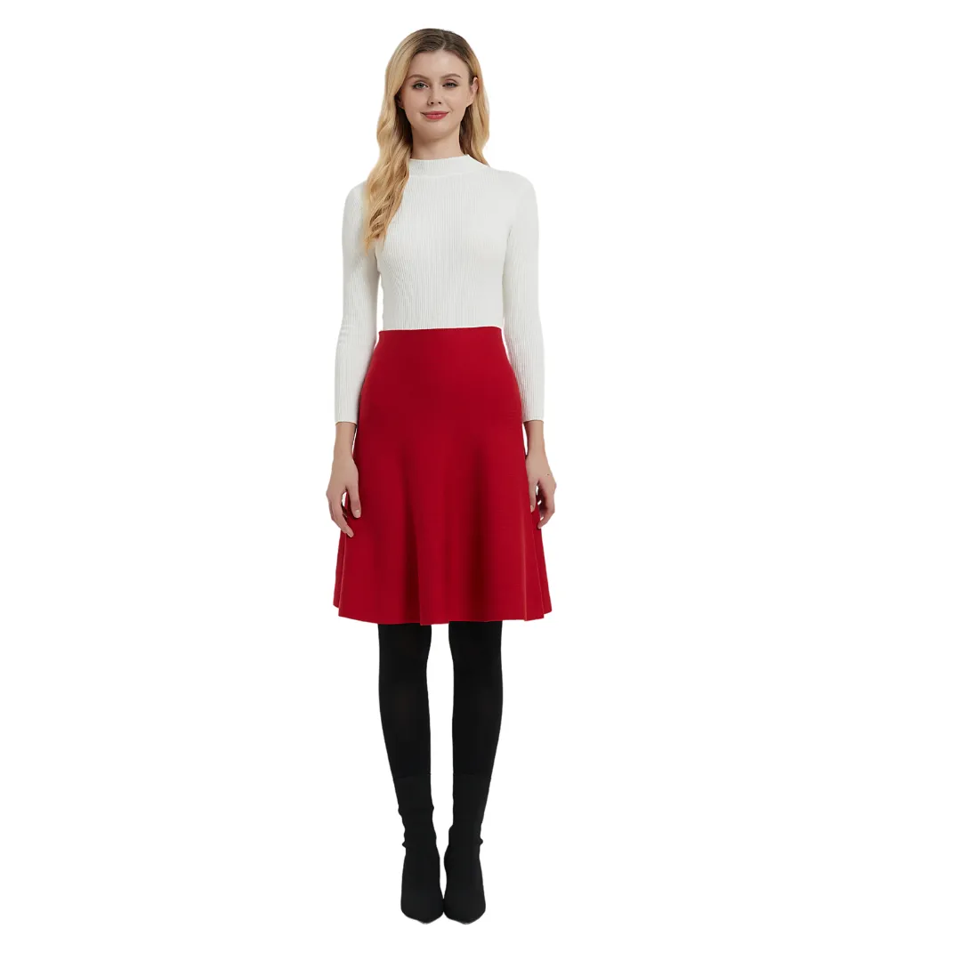 AMAZING  MM SKIRT - YEAR ROUND RED Elasticized Cuff