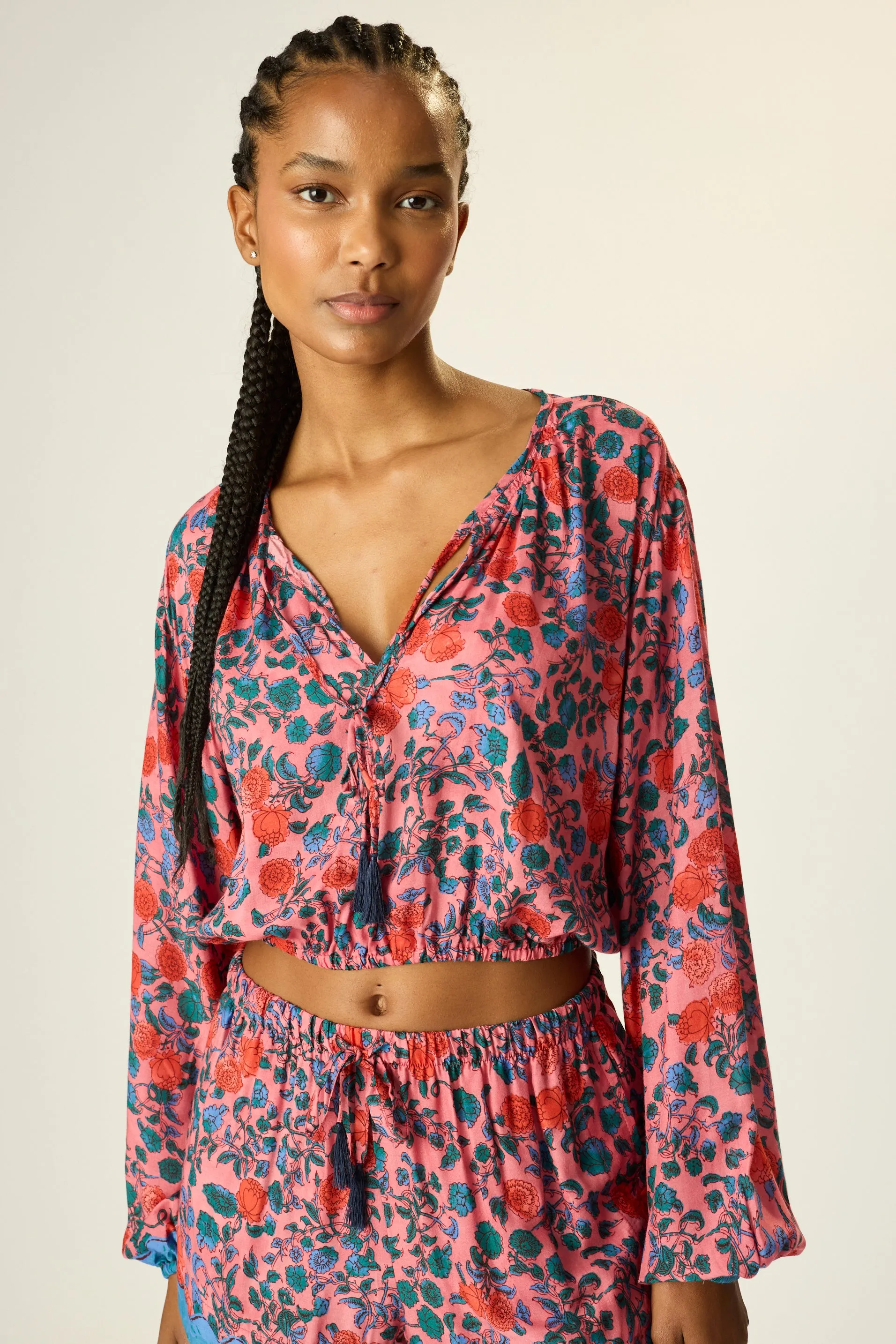 AMELIA TOP Anti Static Cloth Blend Unstructured Fit