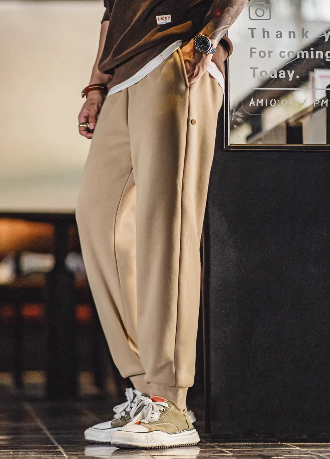 American Retro Navajo Heavy Velvet Polar Fleece Sports Men's Trousers