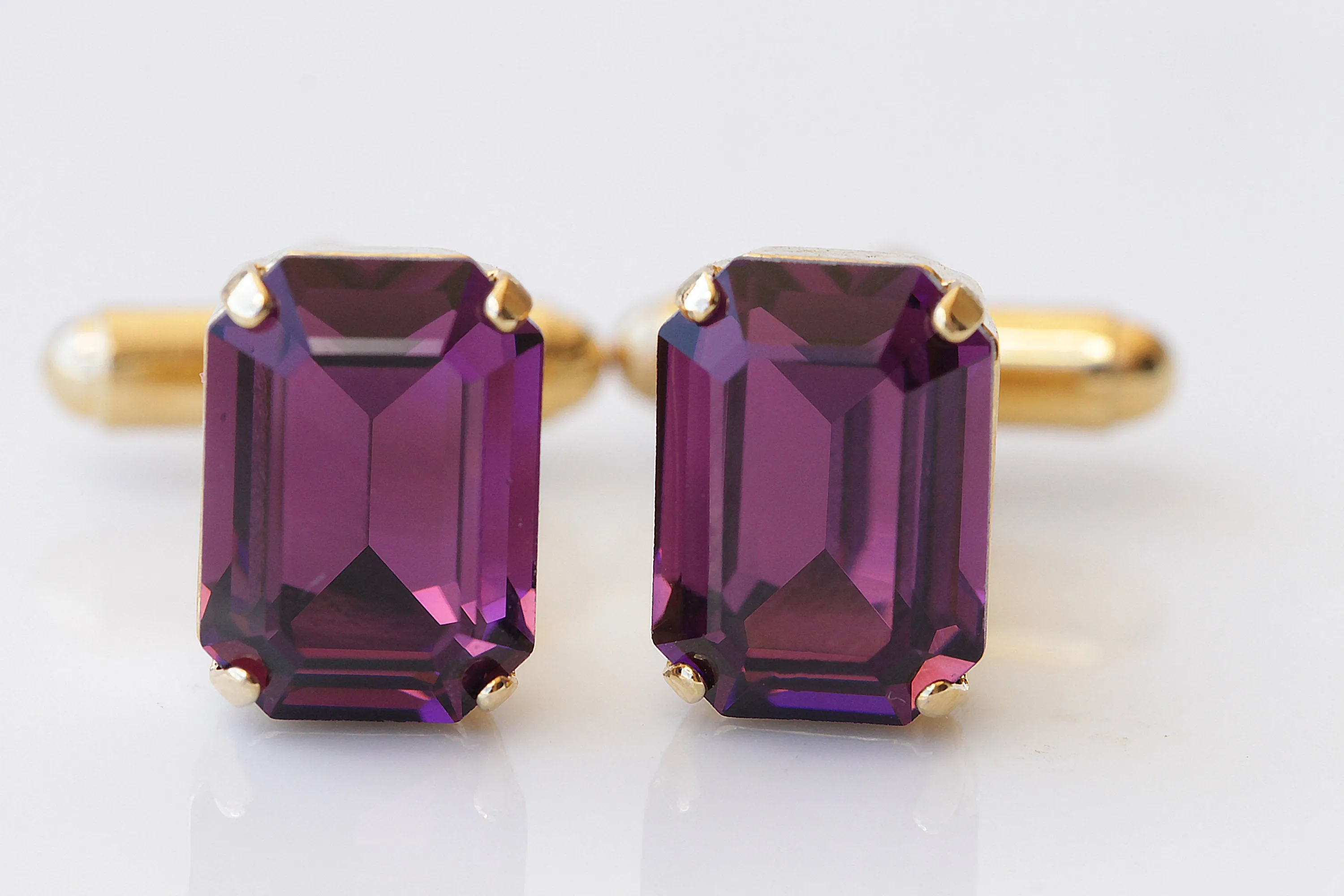 AMETHYST CUFFLINKS