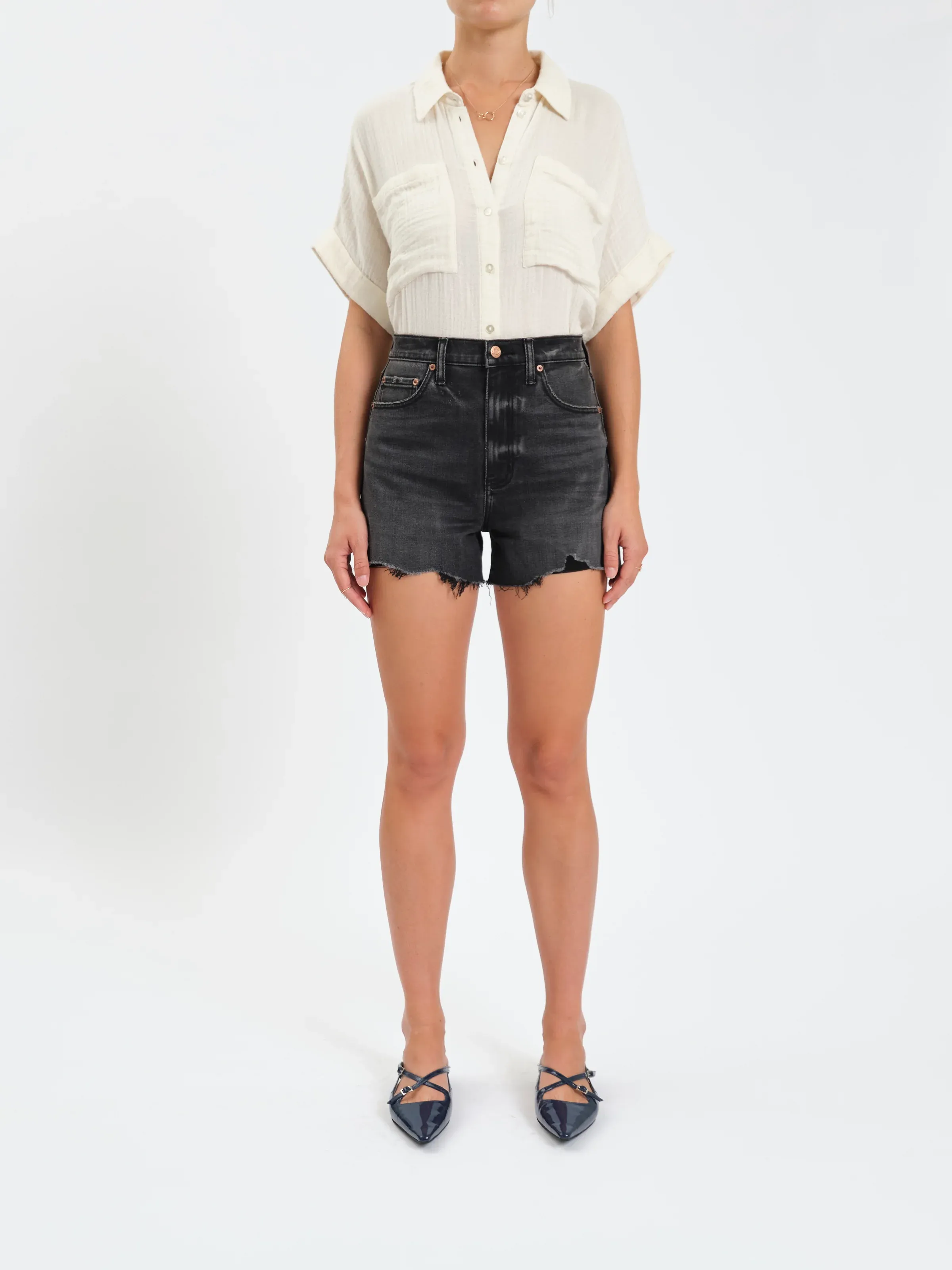 The Knockout High Rise Short - Night Life Vintage Chill Wear