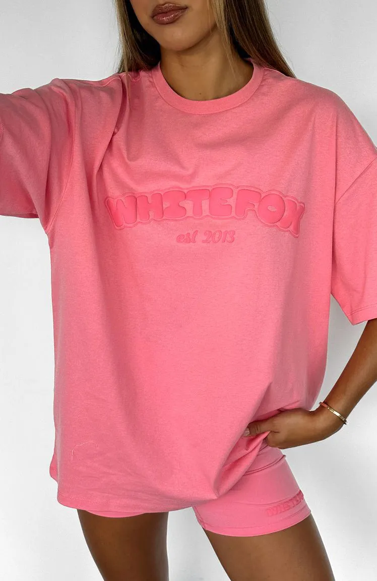 Don't Even Try Oversized Tee Melon Fashionable Fit Anti Pill Finish