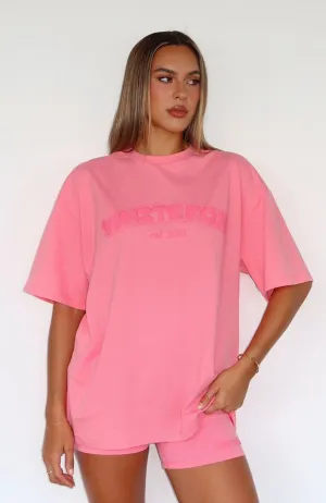 Don't Even Try Oversized Tee Melon AdjustableClosure