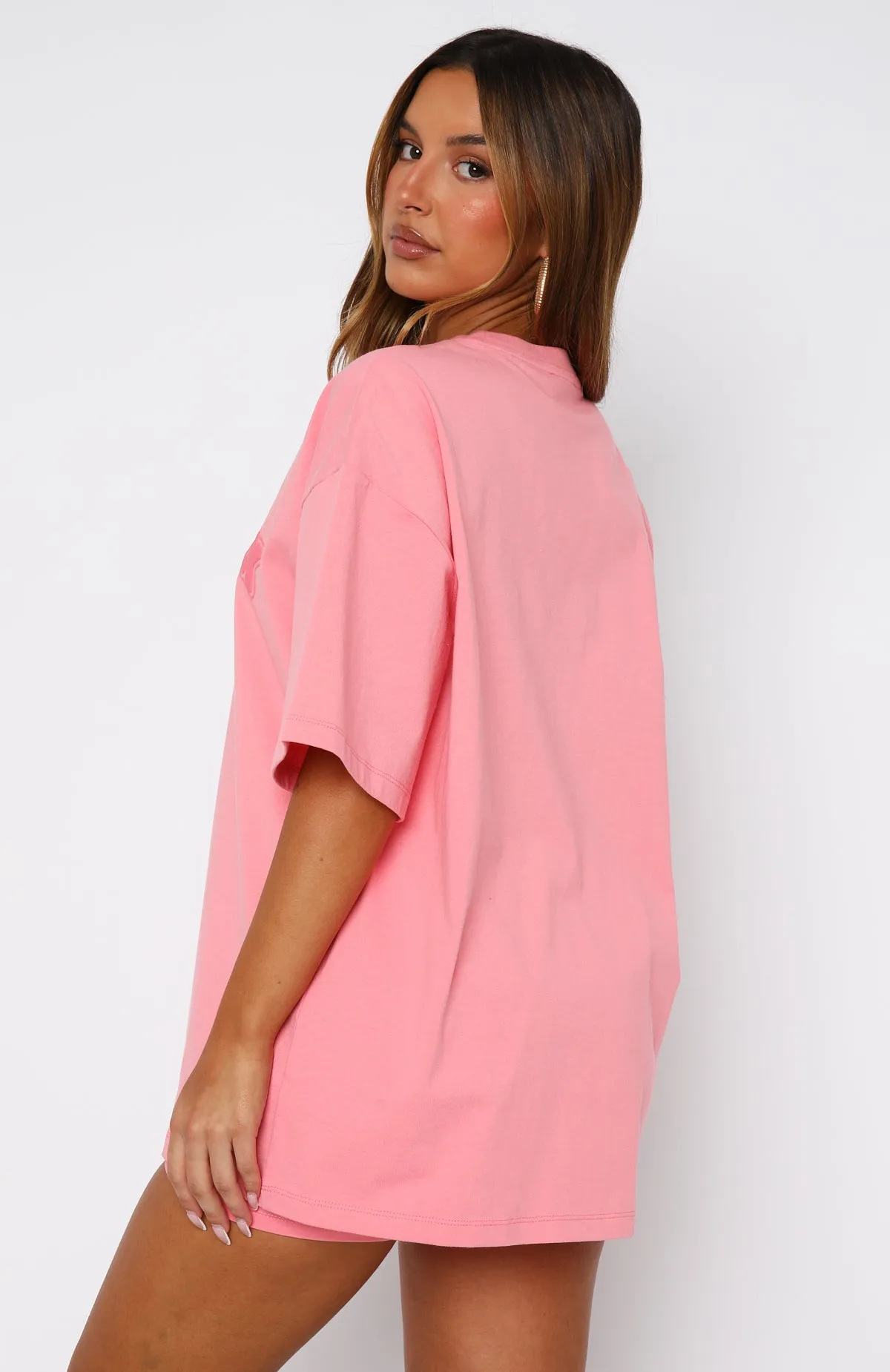 Knit Fabric Technology AntiOdorTreatment Don't Even Try Oversized Tee Melon