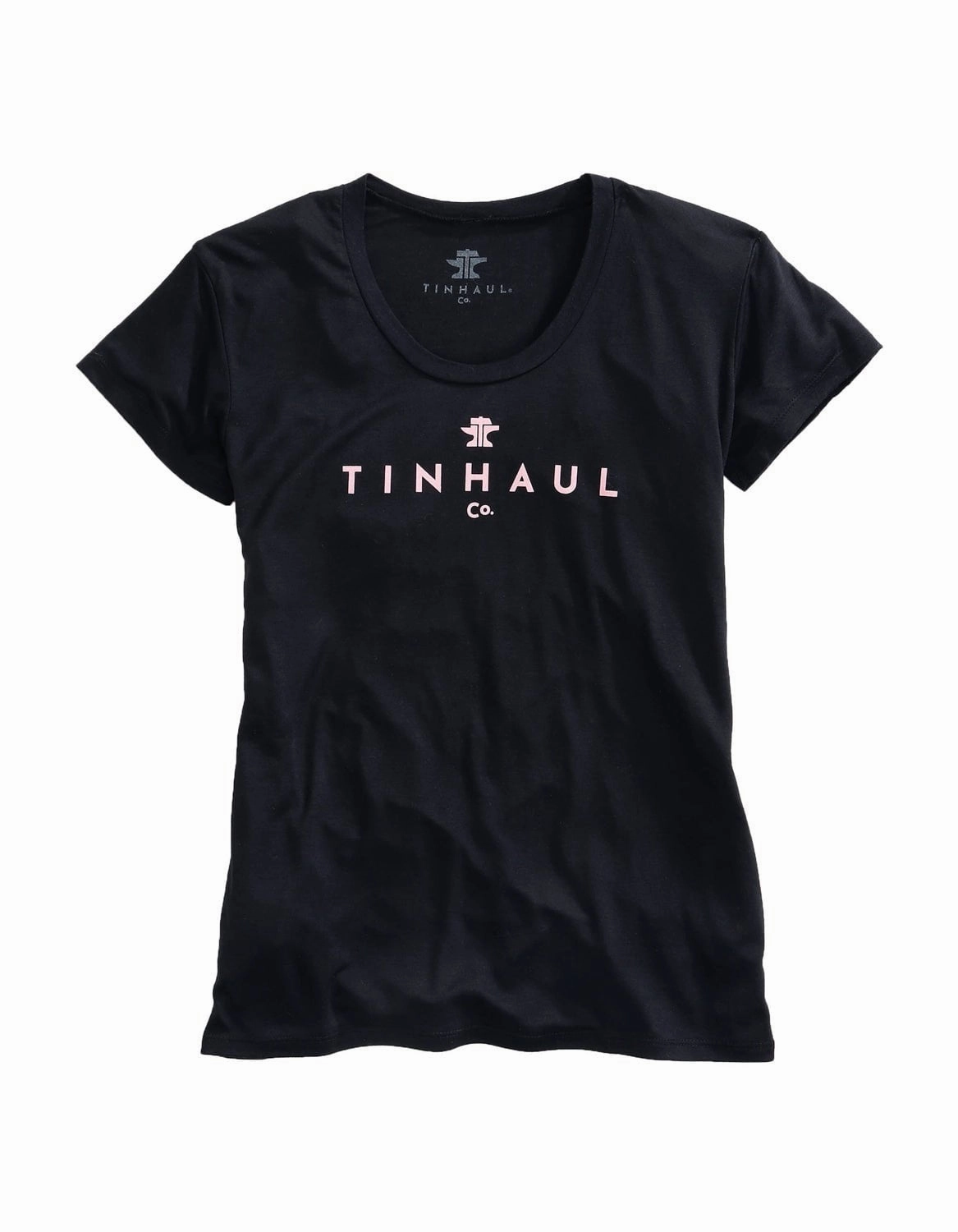 Minimal Design Non-irritating Tin Haul Womens Black Poly/Rayon Anvil and Hammer S/S T-Shirt
