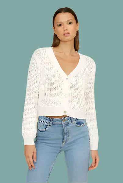 Oversized Collar Style Comfortable Drape Lainey Knit Cardigan