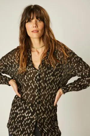 Ribbed Trim JENNIFER SHIRT