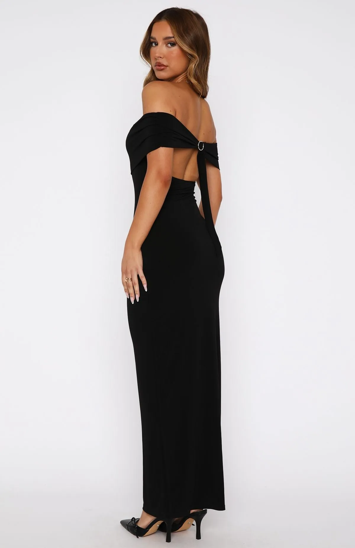 VNeckline Truth Over Lies Maxi Dress Black