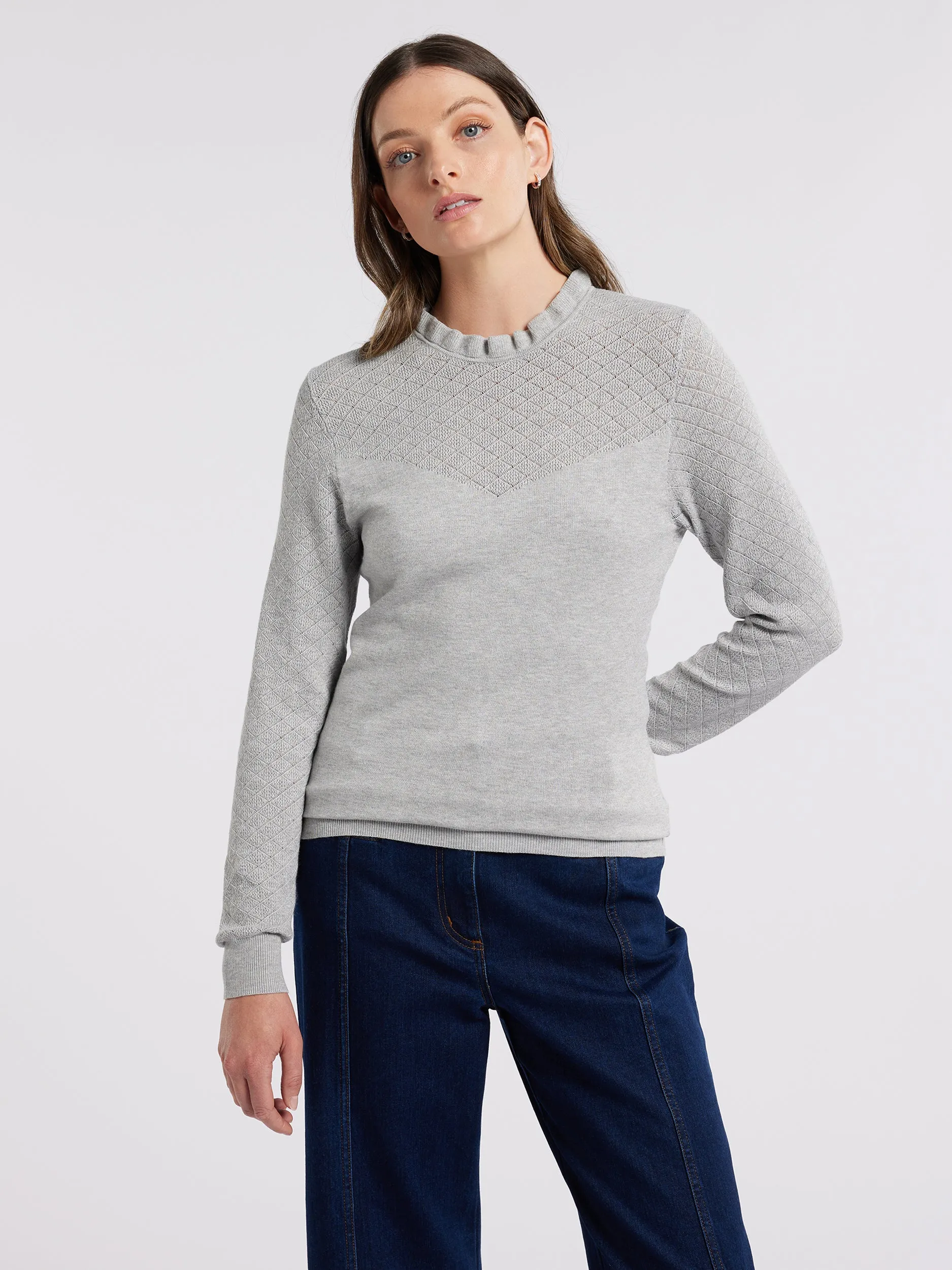 Arabella Jumper Textured Weave Non Irritating