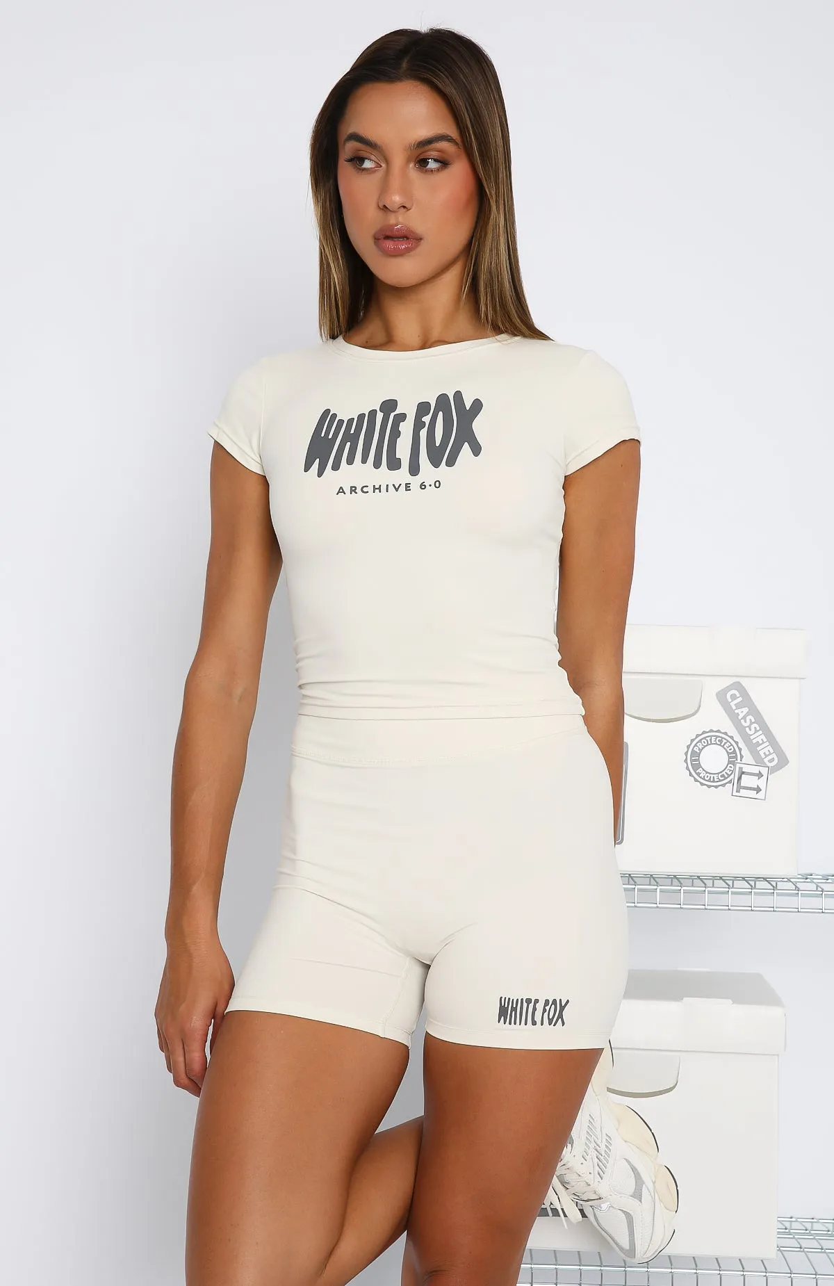 Archive 6.0 Bike Shorts Coconut Leisure Look