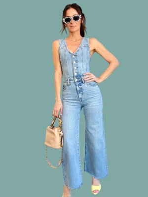 Aria Cropped Fitted Vest Jumpsuit QuickReleaseFastenings