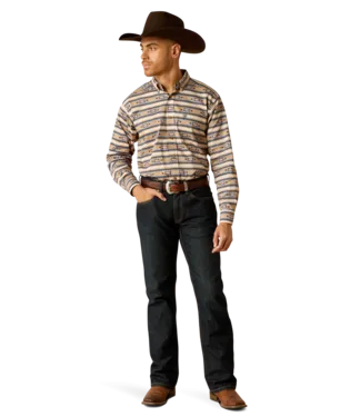 Ariat Men's Trace Classic Fit Shirt - Khaki - 10052616