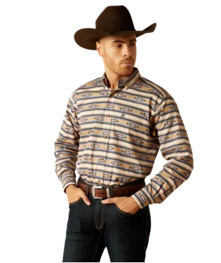 Ariat Men's Trace Classic Fit Shirt - Khaki - 10052616