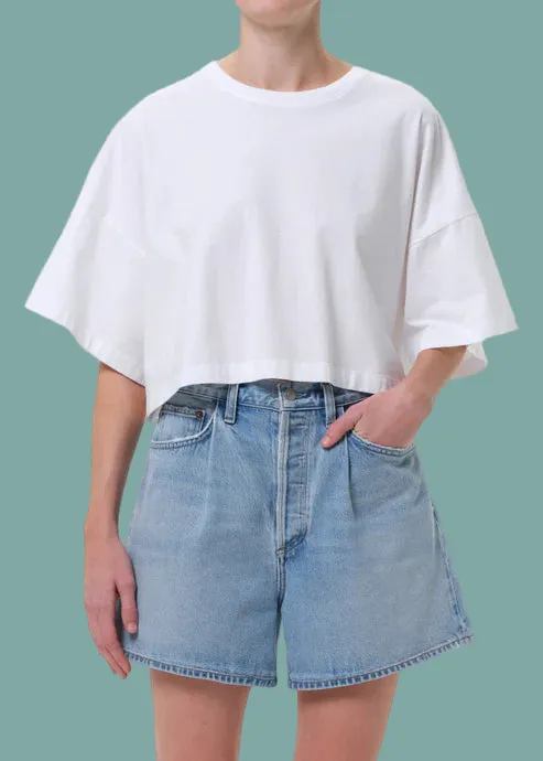 Low Impact Dye Arli Oversized Cropped Tee