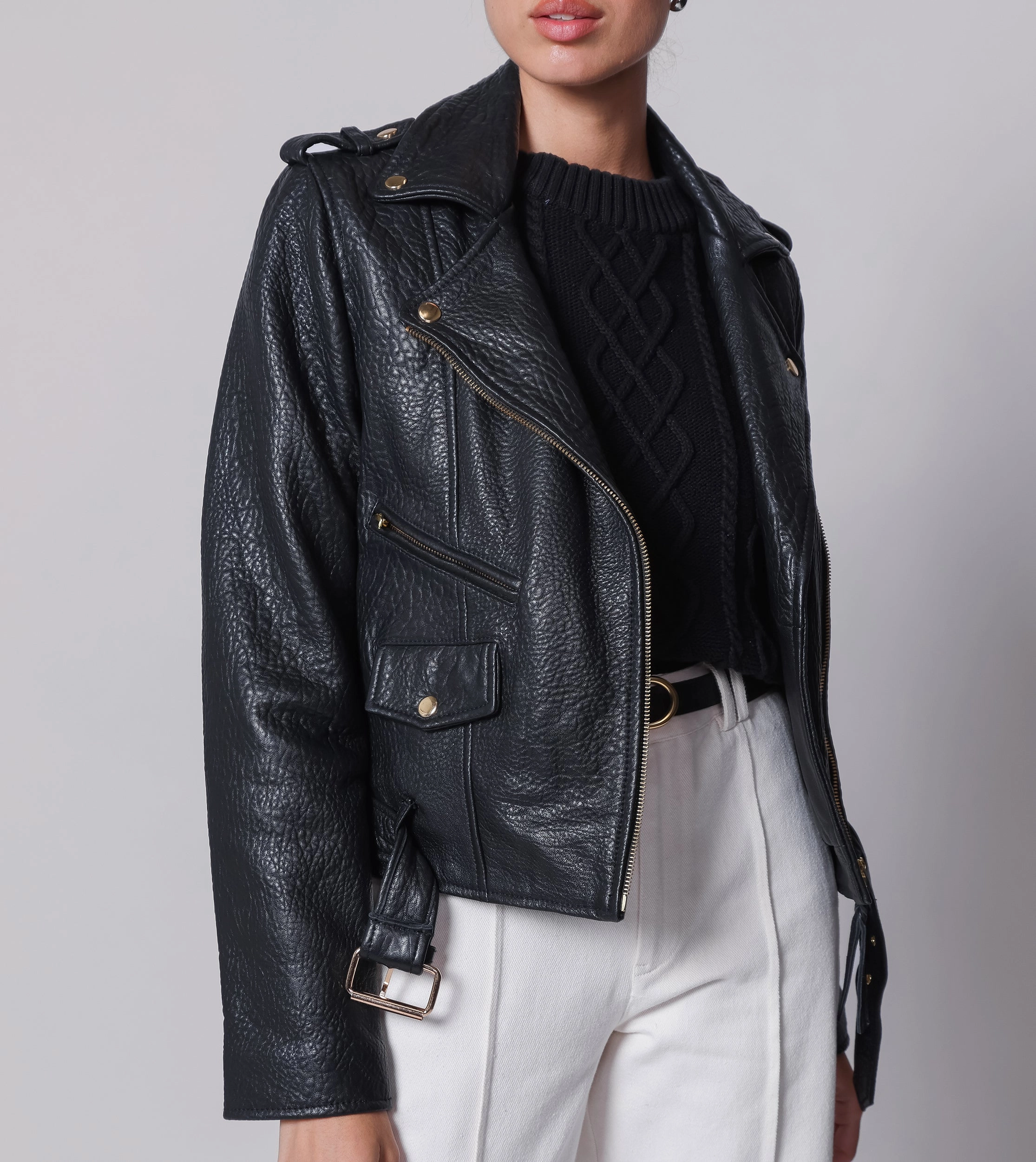 Asher Leather Jacket | Black Classic timelessness