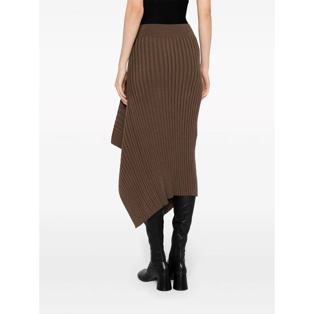 Asymmetric Knit Skir