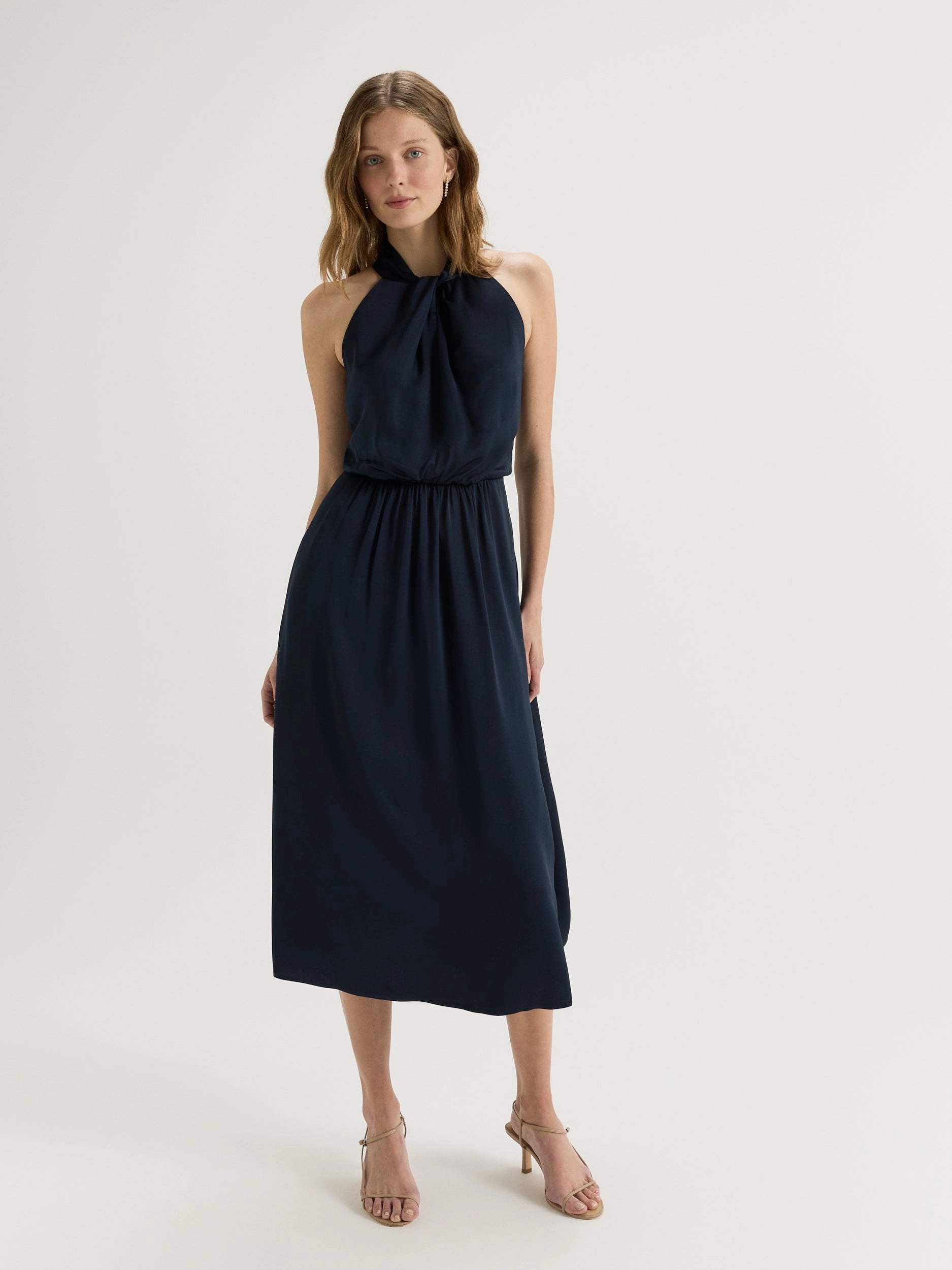 Light Volume Office Casual Aurelia Halter Dress