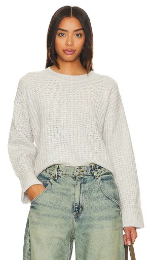 Autumn Cashmere Thermal Crew Neck in Grey