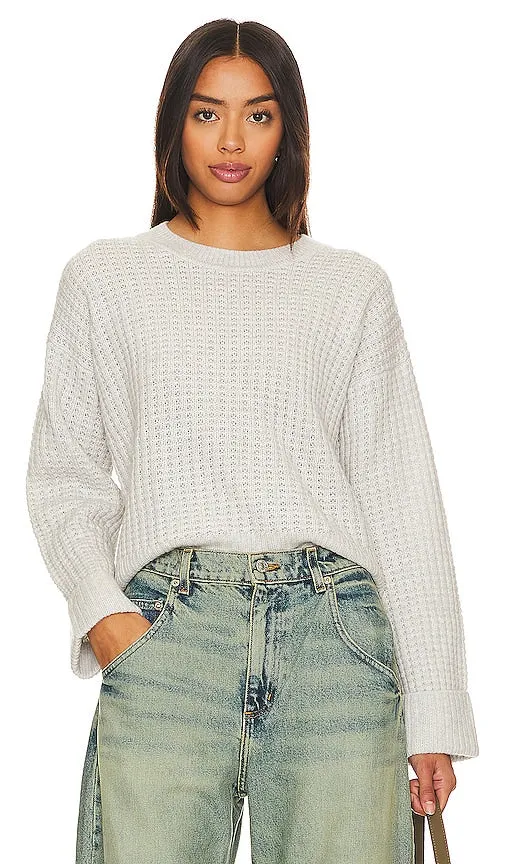 Autumn Cashmere Thermal Crew Neck in Grey