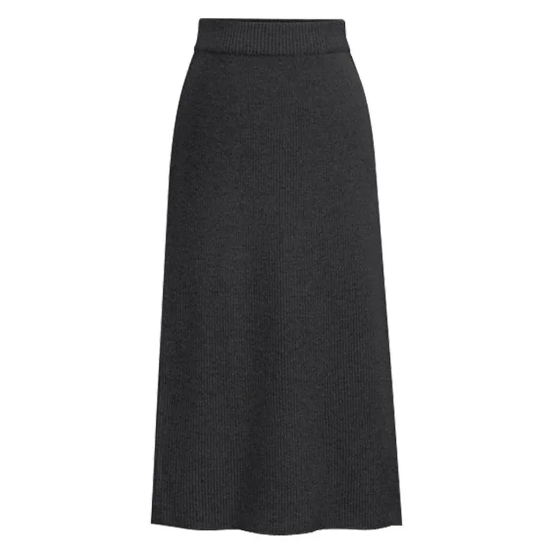 Autumn Winter Knit Pencil Skirt Women High Waist Skirts Womens Knited Split Midi Skirt For Women Autumn 6XL