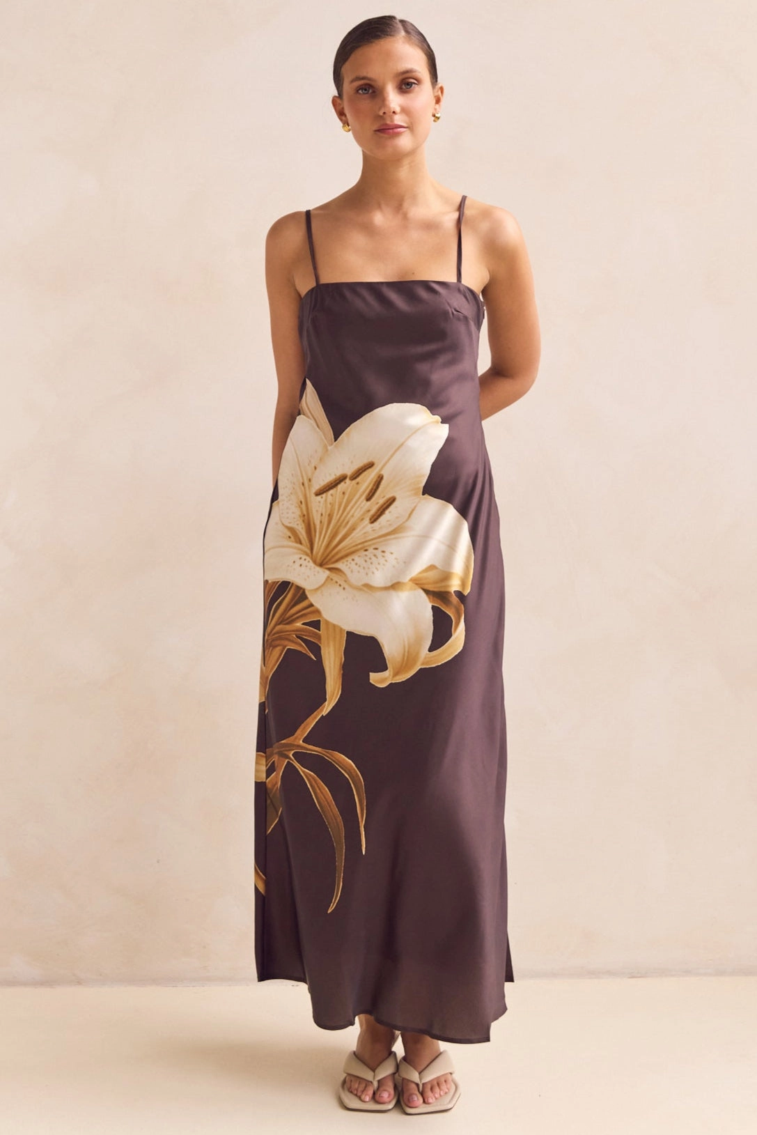 Relaxed and Effortless Avery Maxi Dress (Chocolate)