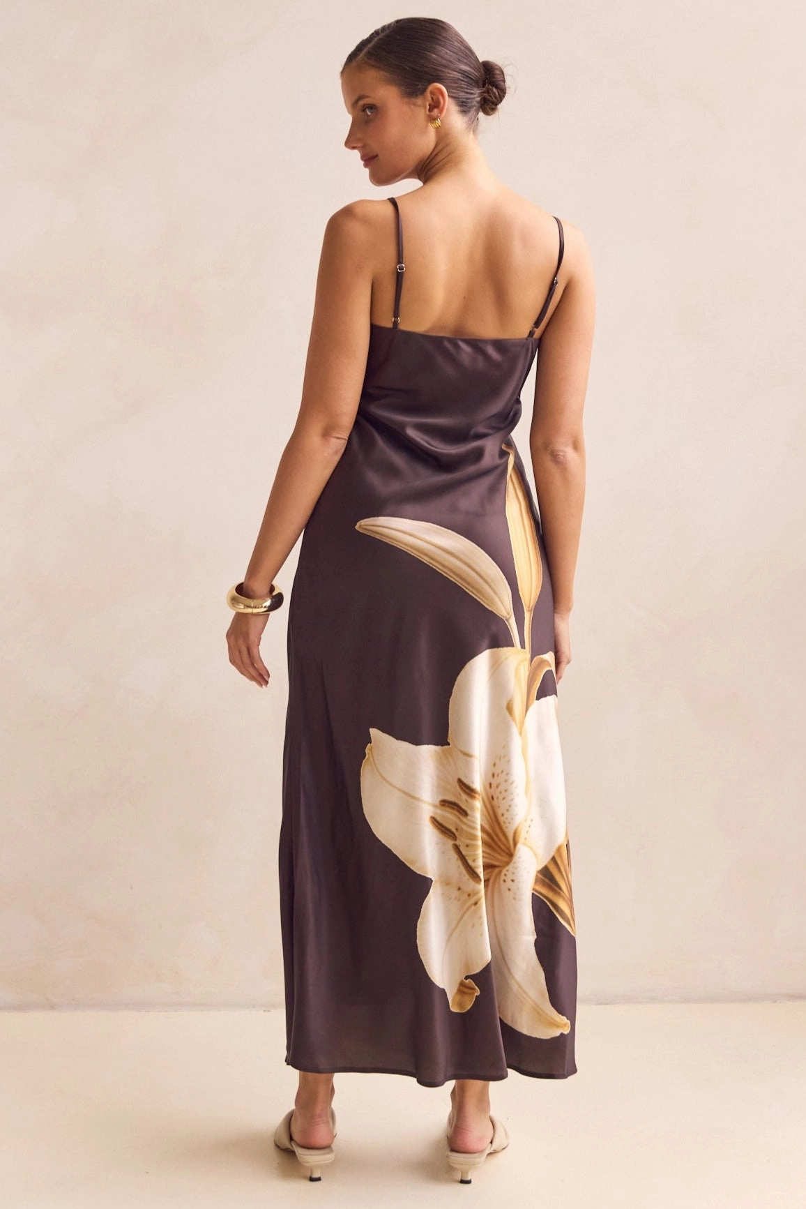 City Style Avery Maxi Dress (Chocolate)