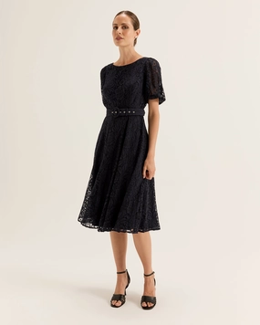 Avette Lace Dress Flowy Layers