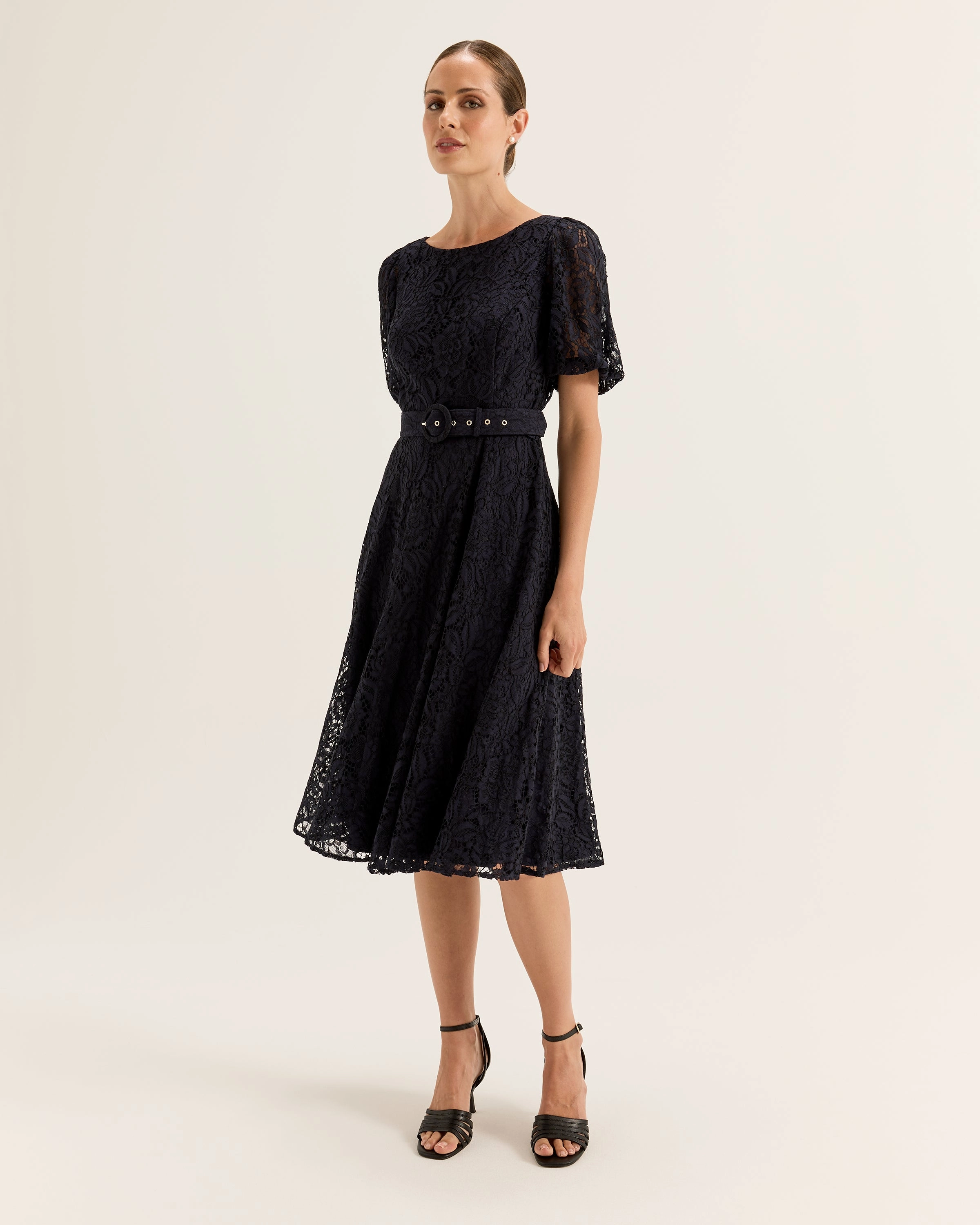 Avette Lace Dress Flowy Layers