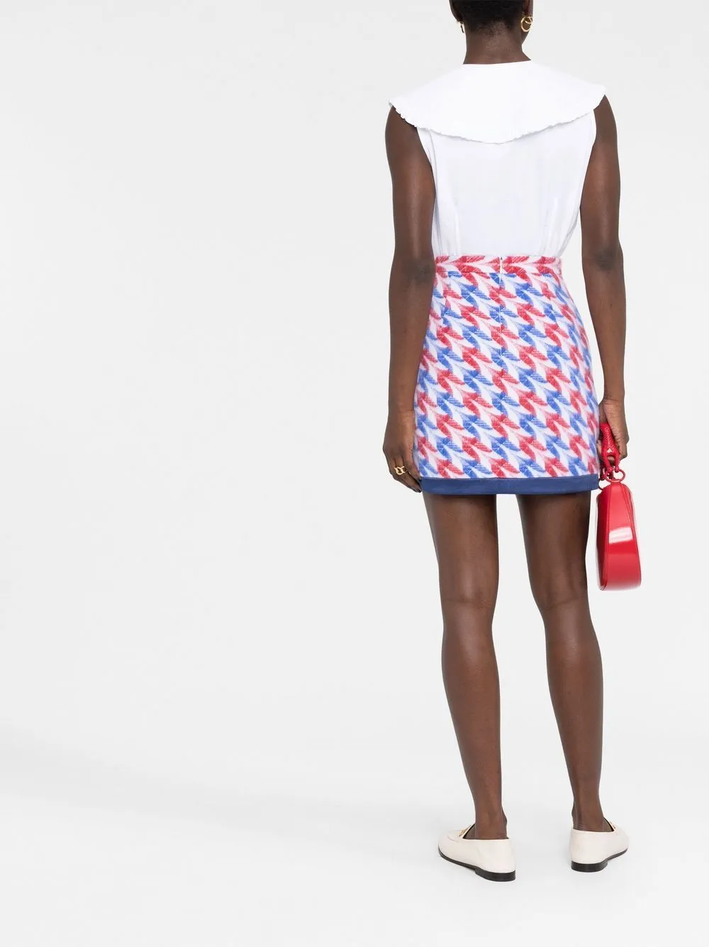 Aviation Check pencil skirt