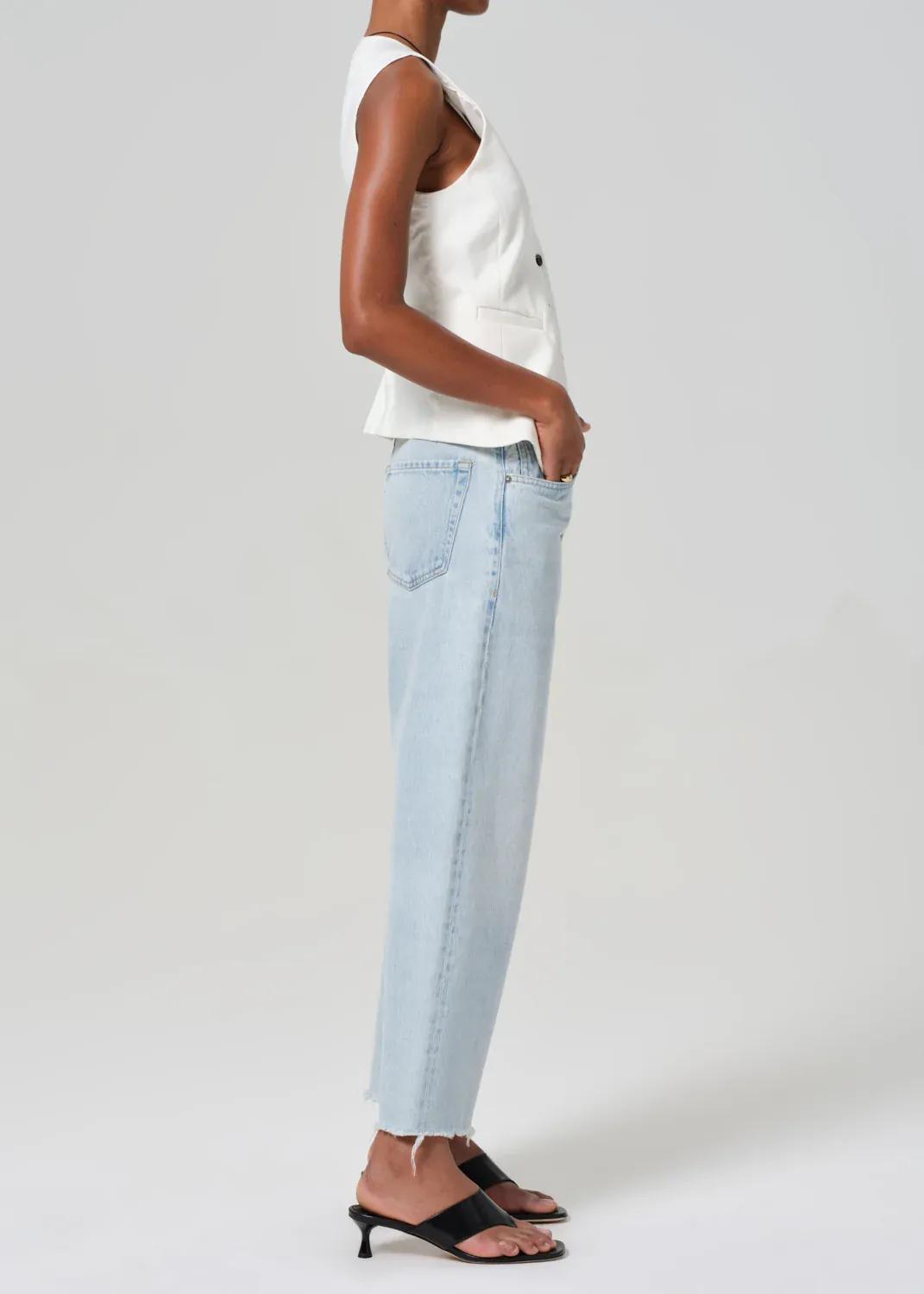 Ayla Raw Hem Crop - Sailor Multi-Purpose Wear