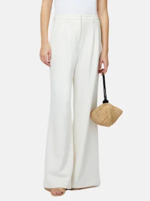 Azra Twill Pleated Trouser