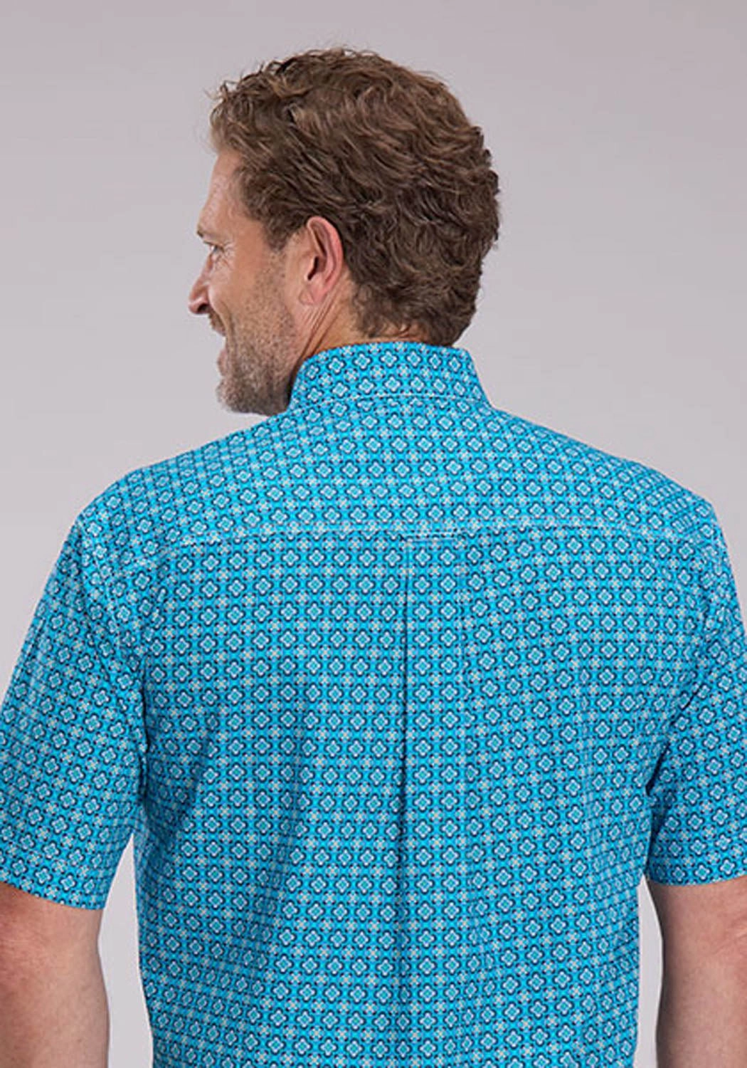 Roper Mens 2503 Bluebird Foulard Blue 100% Cotton 1 Pkt S/S Shirt Luxurious Feel elegant design