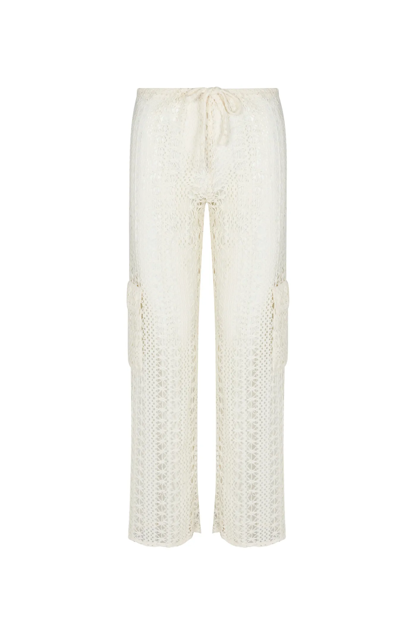 Hip Friendly Pockets Chilly Weather Bahia Cargo Pants | Beige Crochet