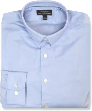 Banana Republic Mens 801207 Slim Fit Wrinkle Resistant Untucked Button Down Shirt,