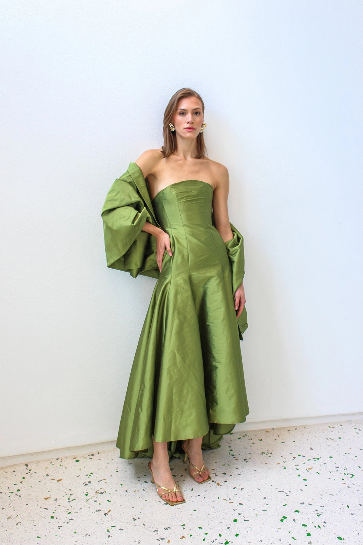 Reflective Detailing Sustainable Production Certified Barbara Dress