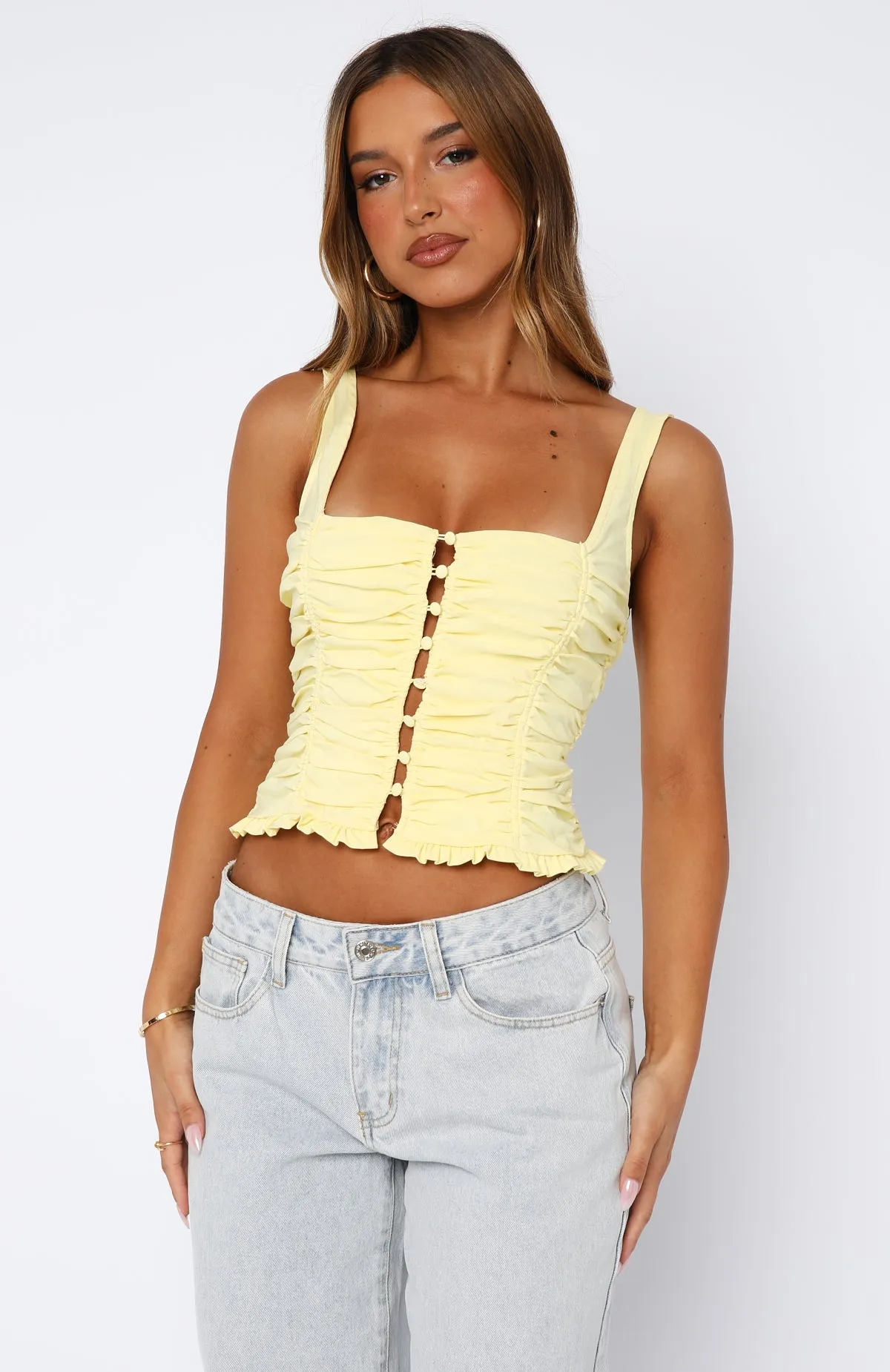 Bare With Me Bustier Lemon AntiPillingSurface Everyday Comfort Fit