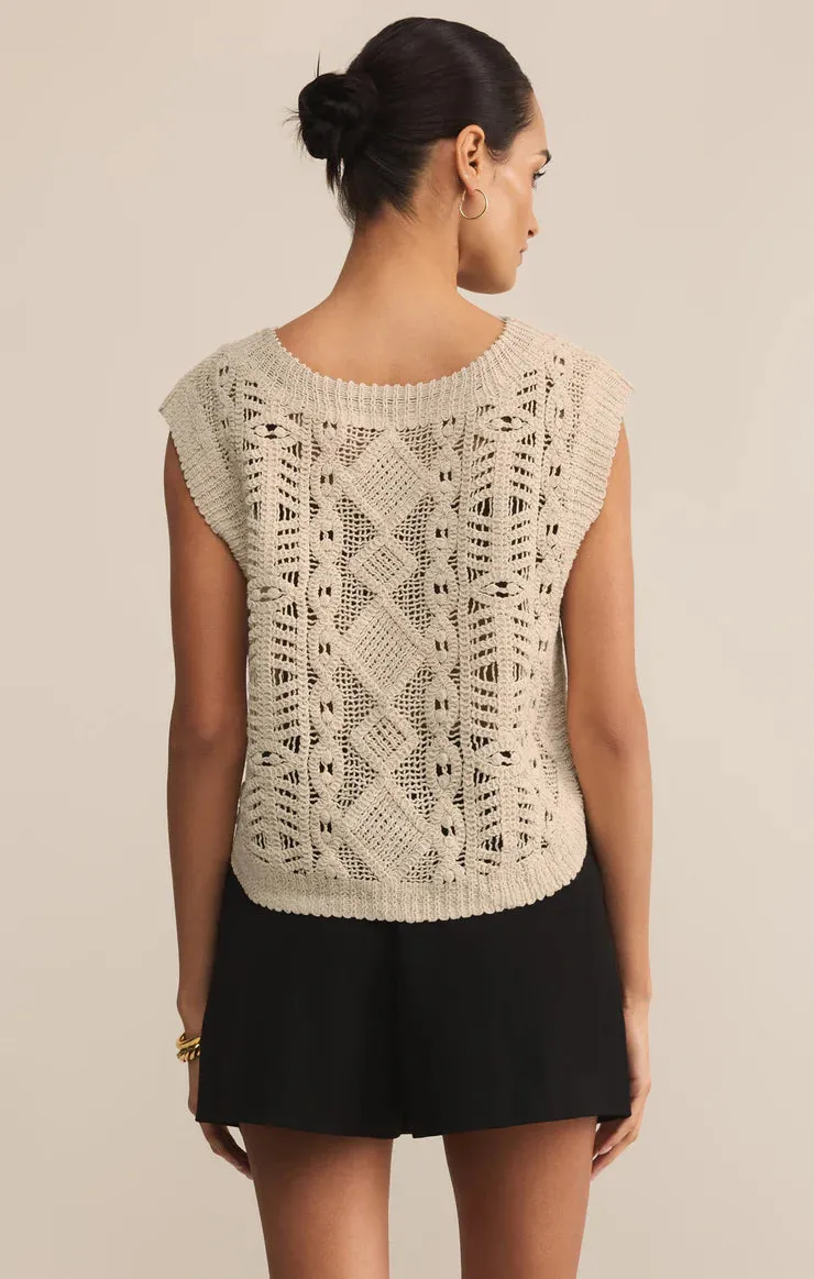 Urban Ready Baroque Crochet Sweater Top