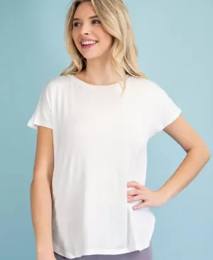 Basic Crew Neck Short Sleeve Top